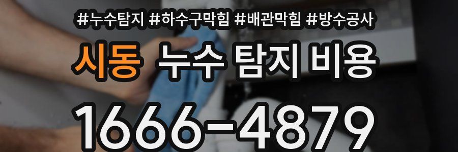 시동 누수 탐지 비용