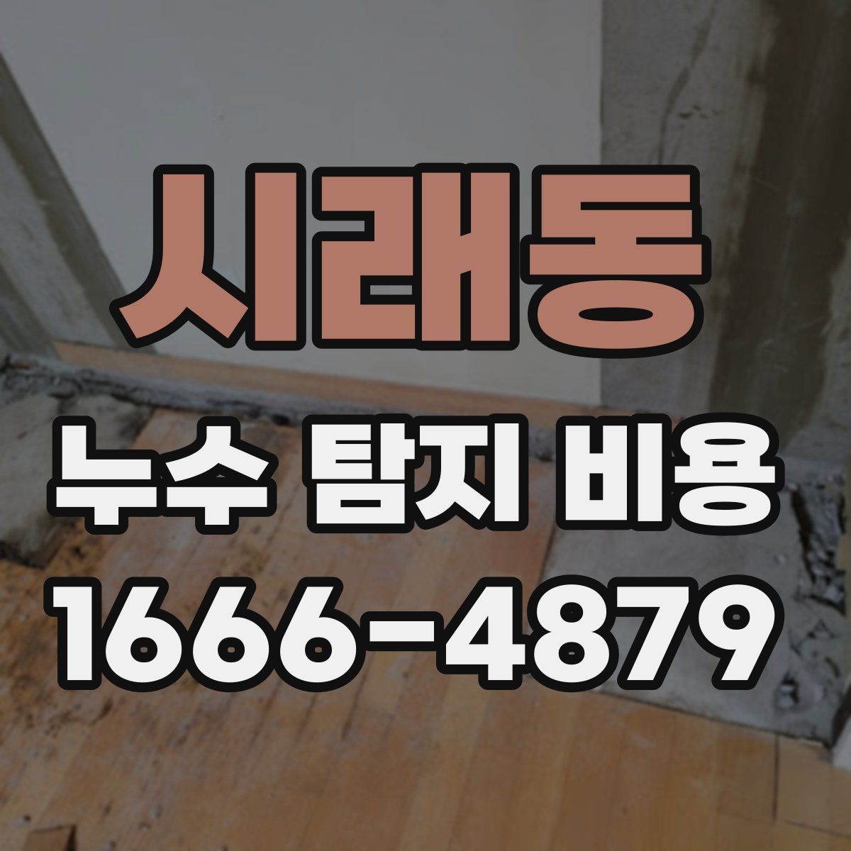 시래동 누수 탐지 비용