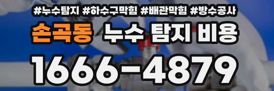 손곡동 누수 탐지 비용