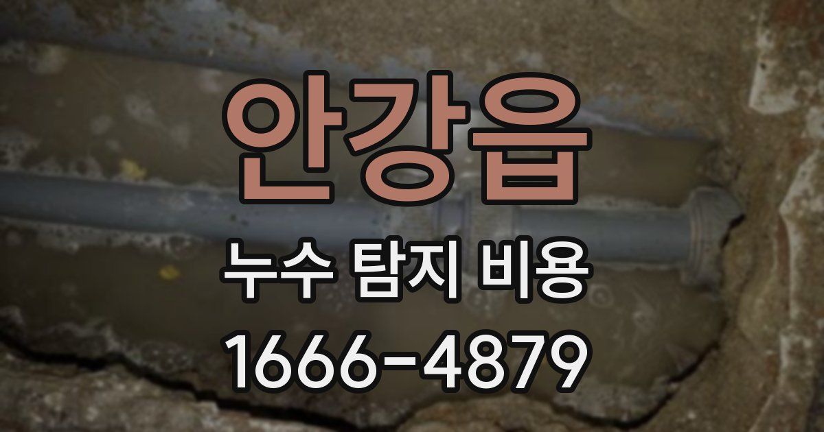 안강읍 누수 탐지 비용