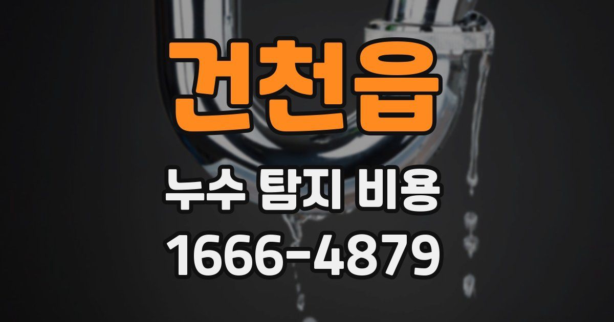 건천읍 누수 탐지 비용