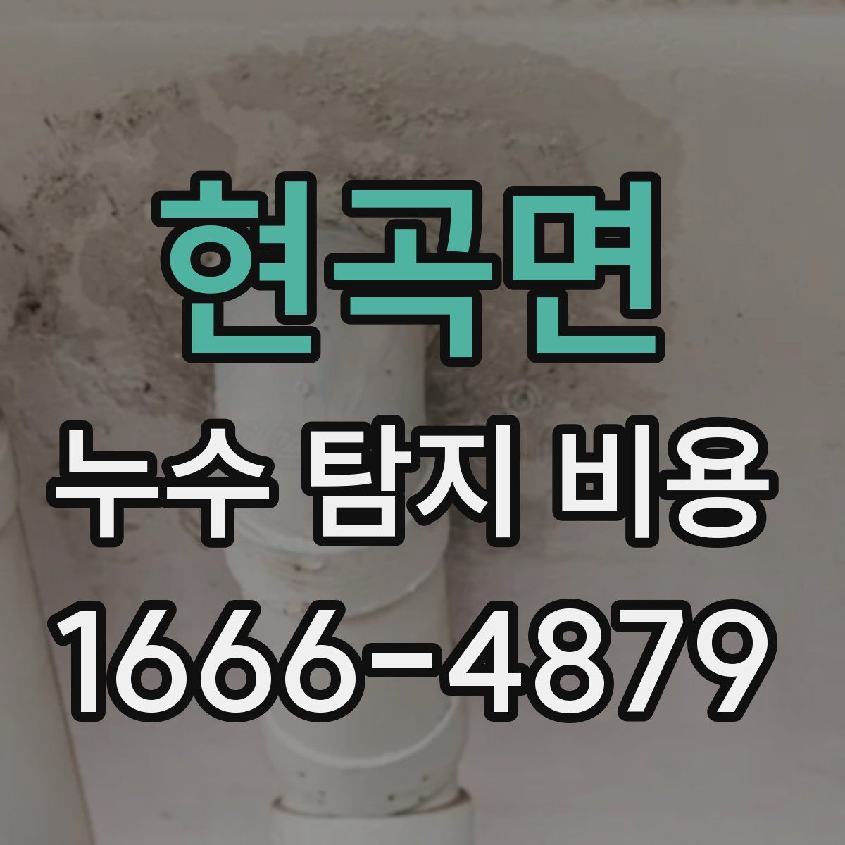현곡면 누수 탐지 비용