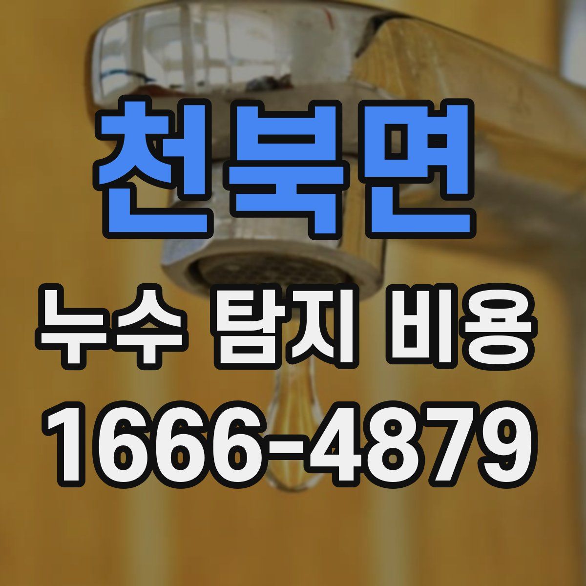 천북면 누수 탐지 비용