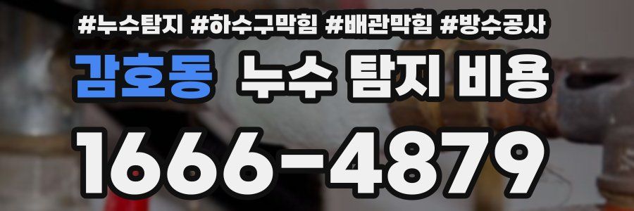 감호동 누수 탐지 비용