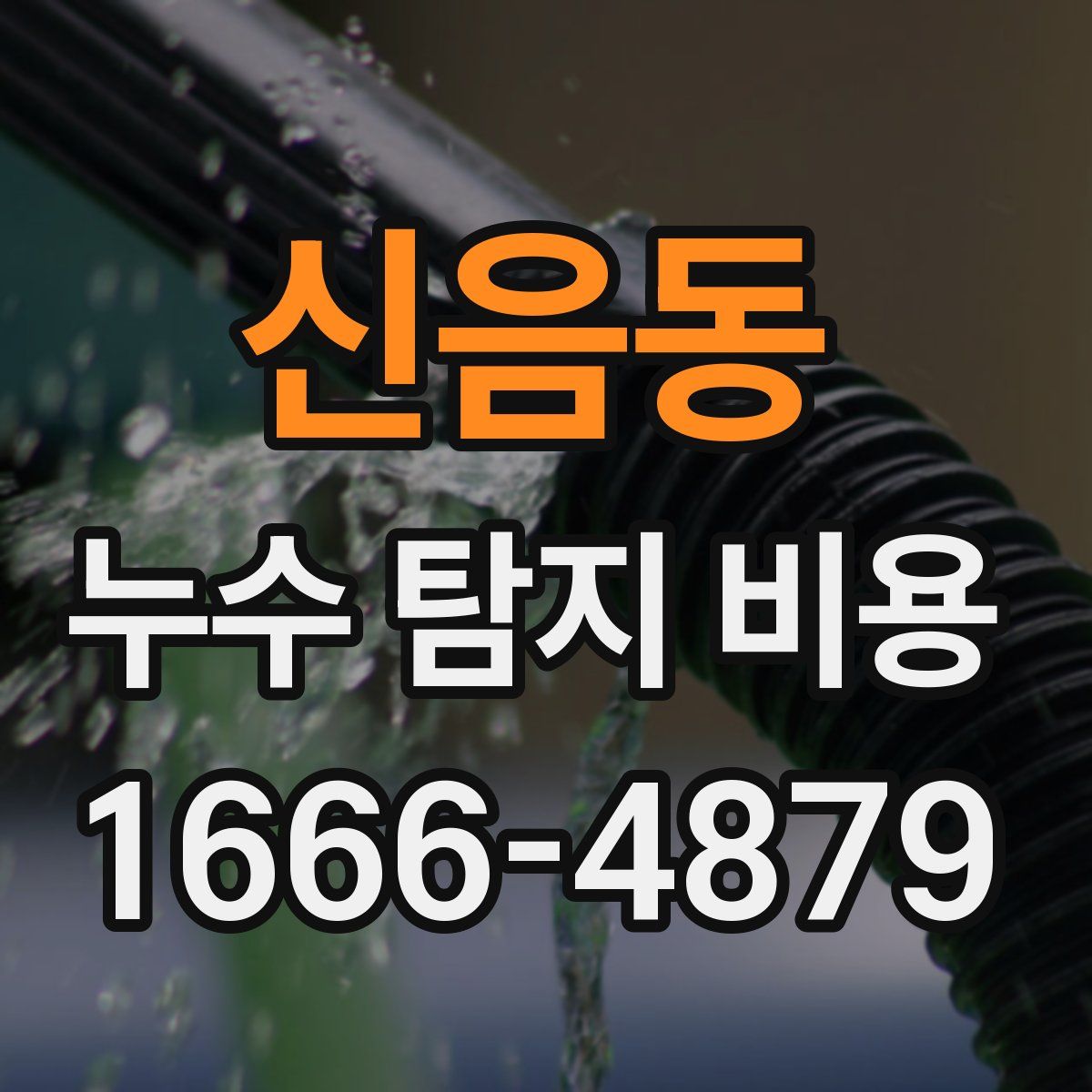 신음동 누수 탐지 비용