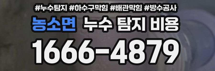 농소면 누수 탐지 비용