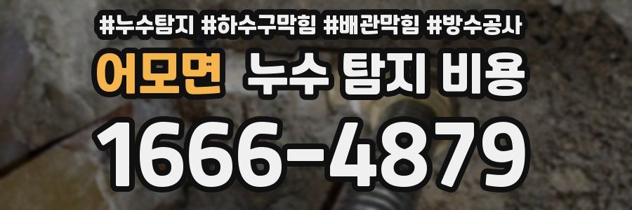 어모면 누수 탐지 비용
