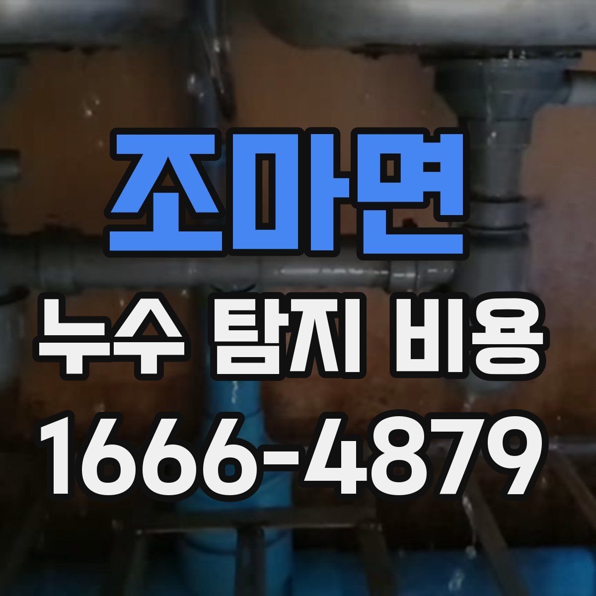 조마면 누수 탐지 비용