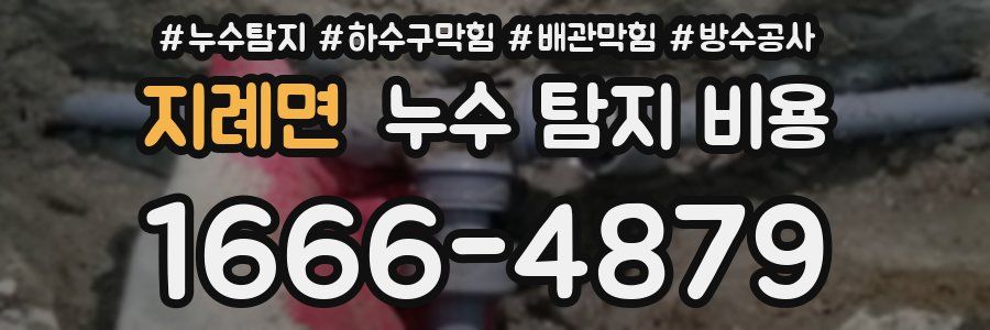 지례면 누수 탐지 비용