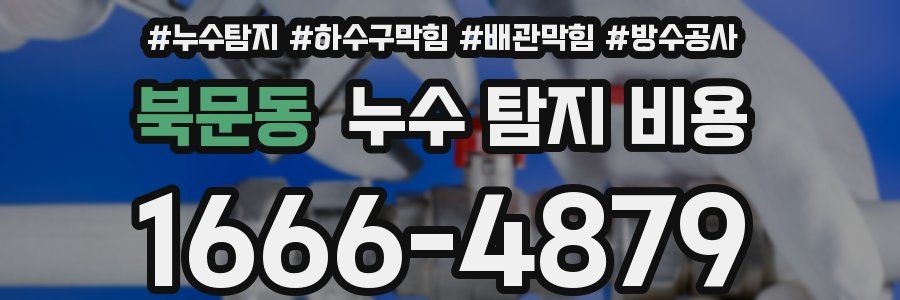 북문동 누수 탐지 비용