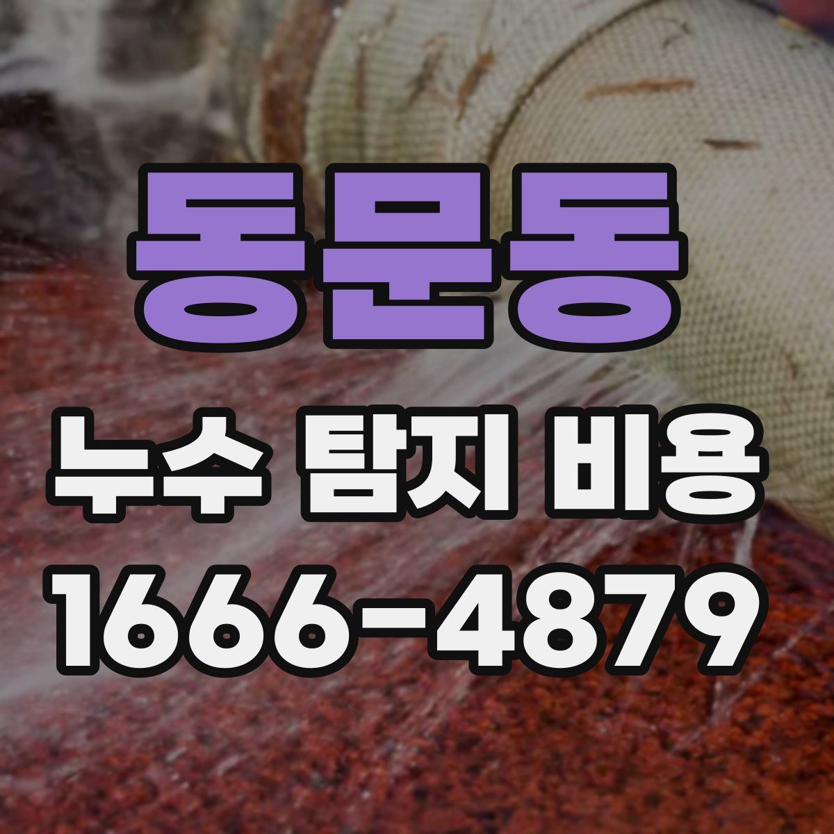 동문동 누수 탐지 비용