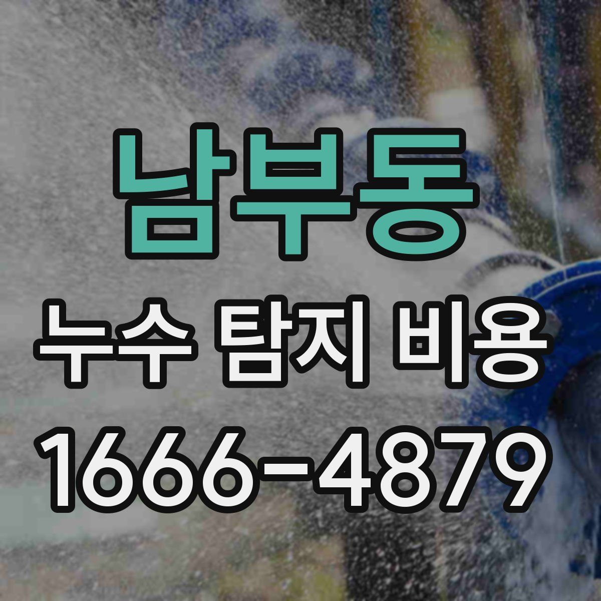 남부동 누수 탐지 비용