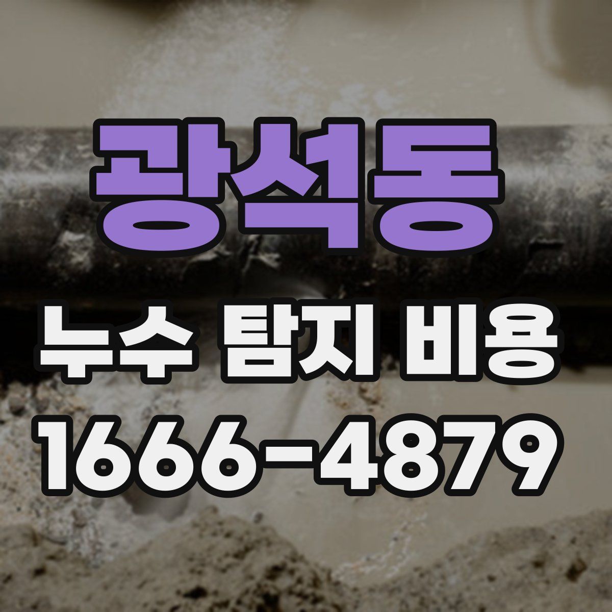 광석동 누수 탐지 비용