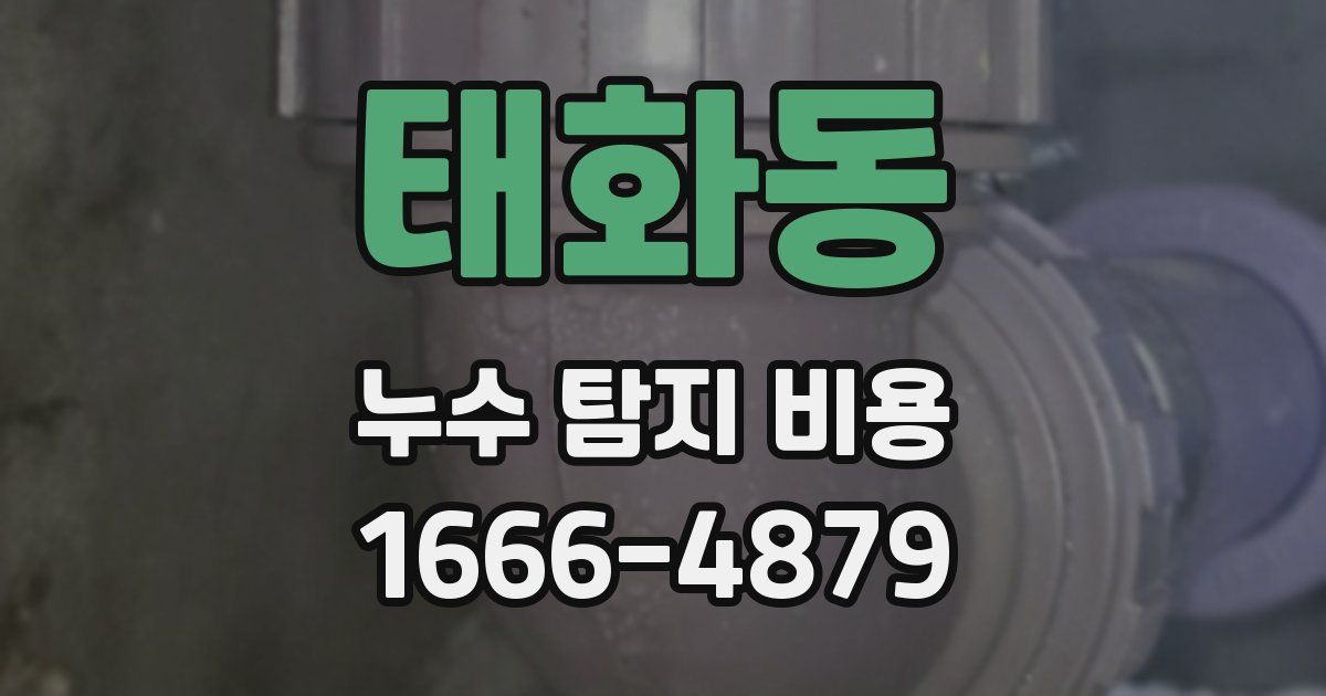 태화동 누수 탐지 비용