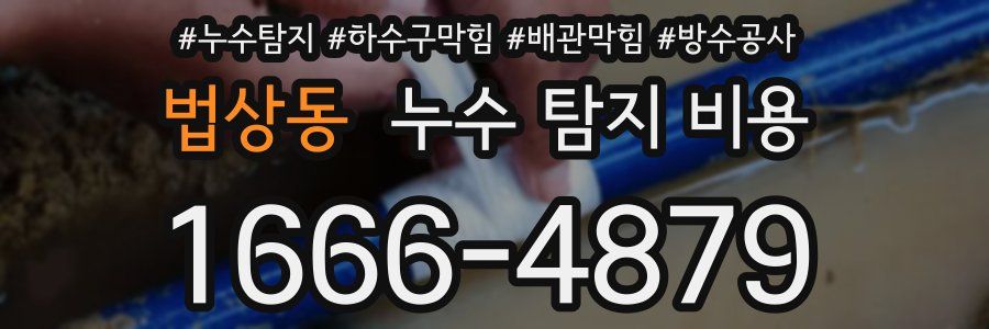 법상동 누수 탐지 비용