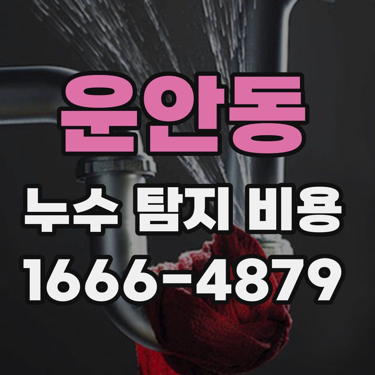 운안동 누수 탐지 비용