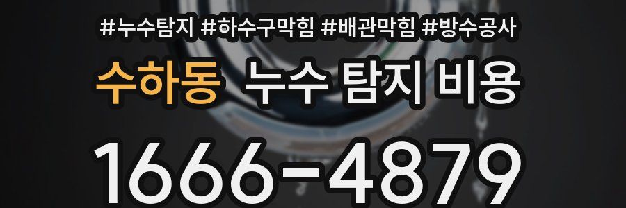 수하동 누수 탐지 비용