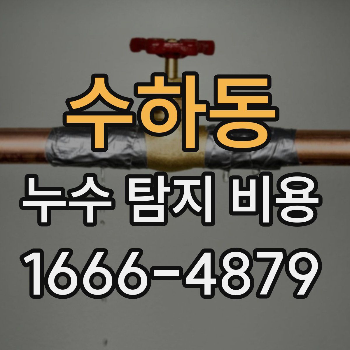 수하동 누수 탐지 비용