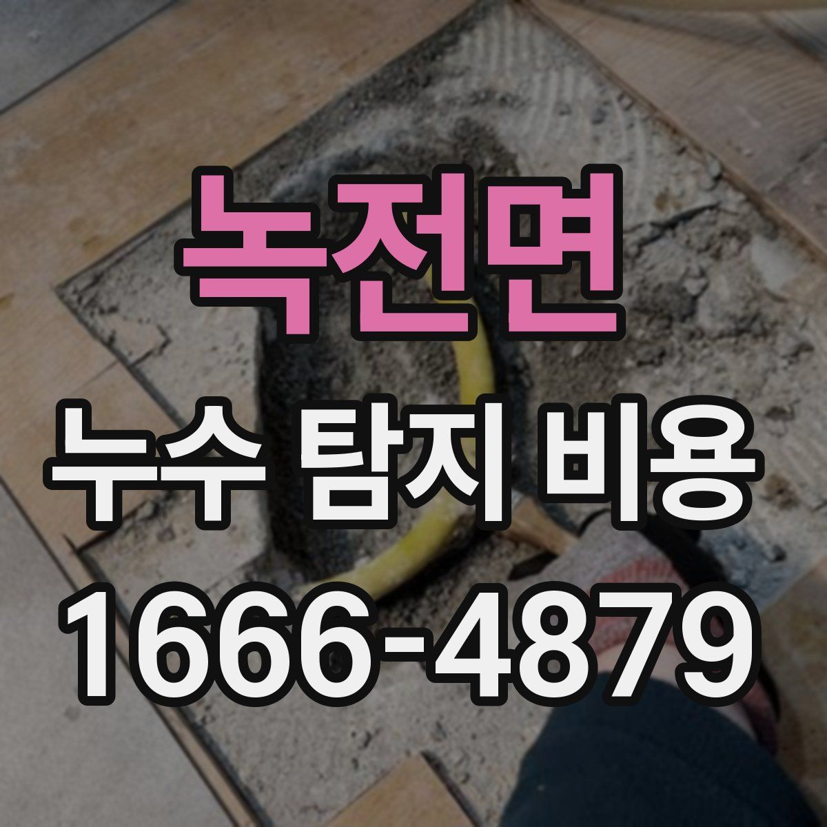 녹전면 누수 탐지 비용