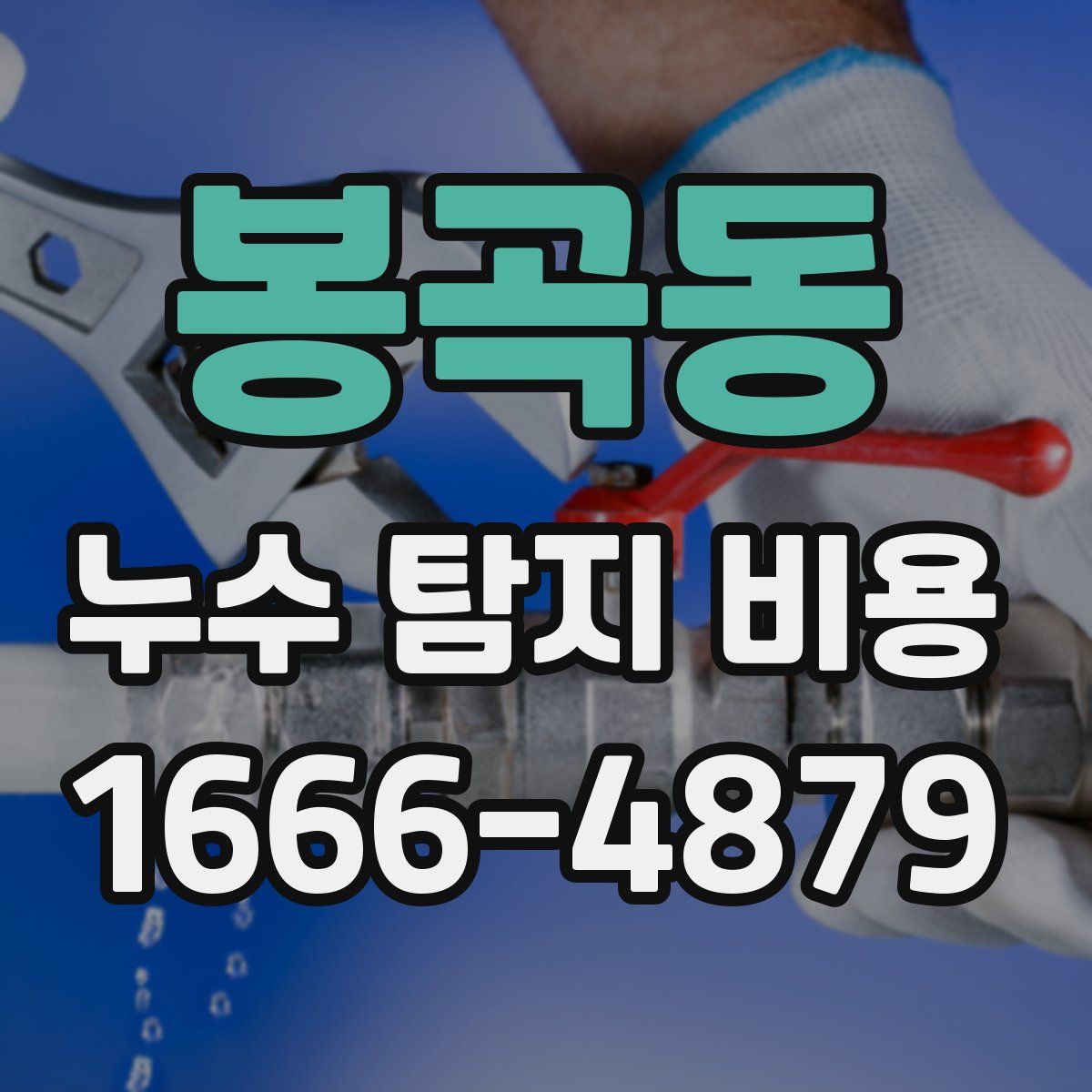 봉곡동 누수 탐지 비용