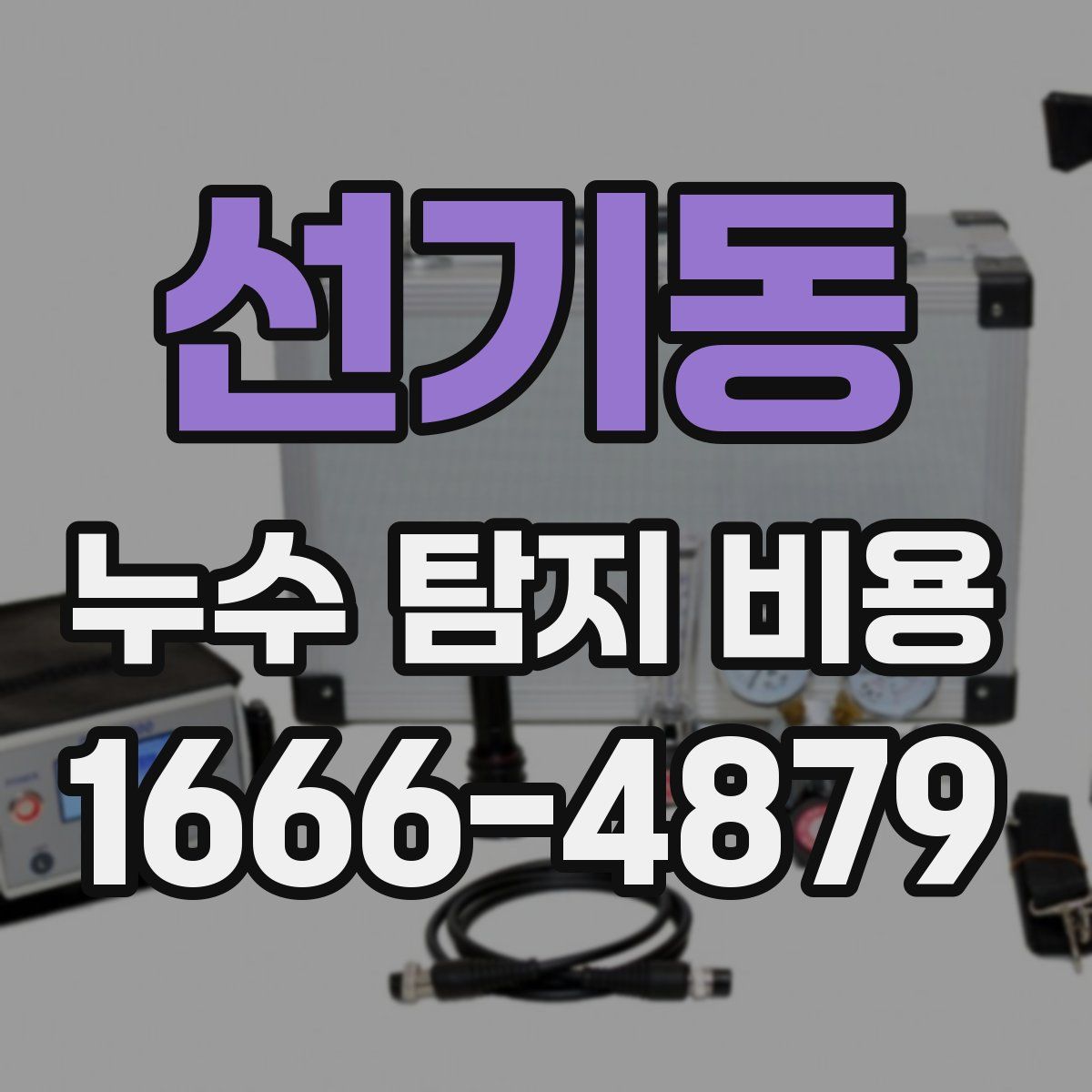 선기동 누수 탐지 비용