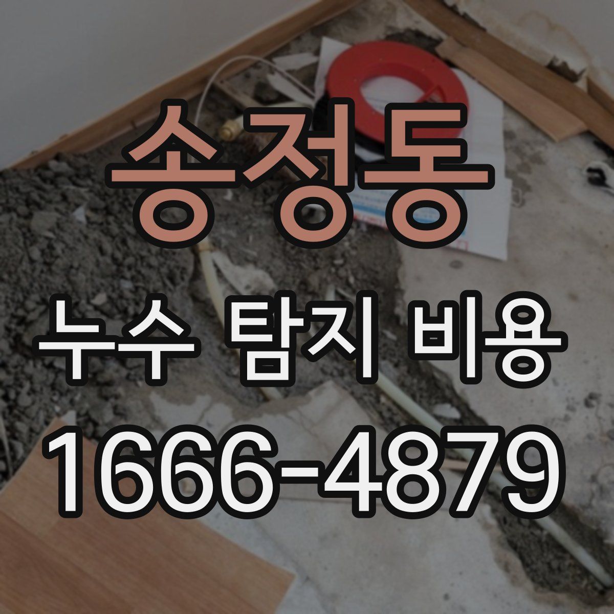 송정동 누수 탐지 비용