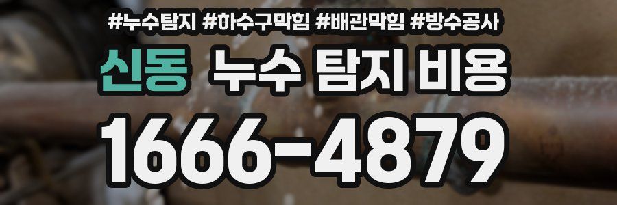 신동 누수 탐지 비용