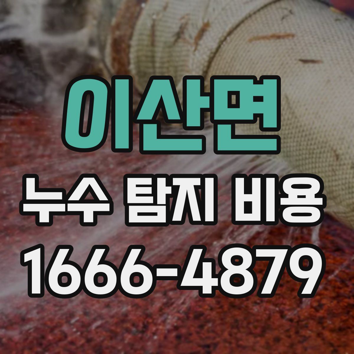 이산면 누수 탐지 비용