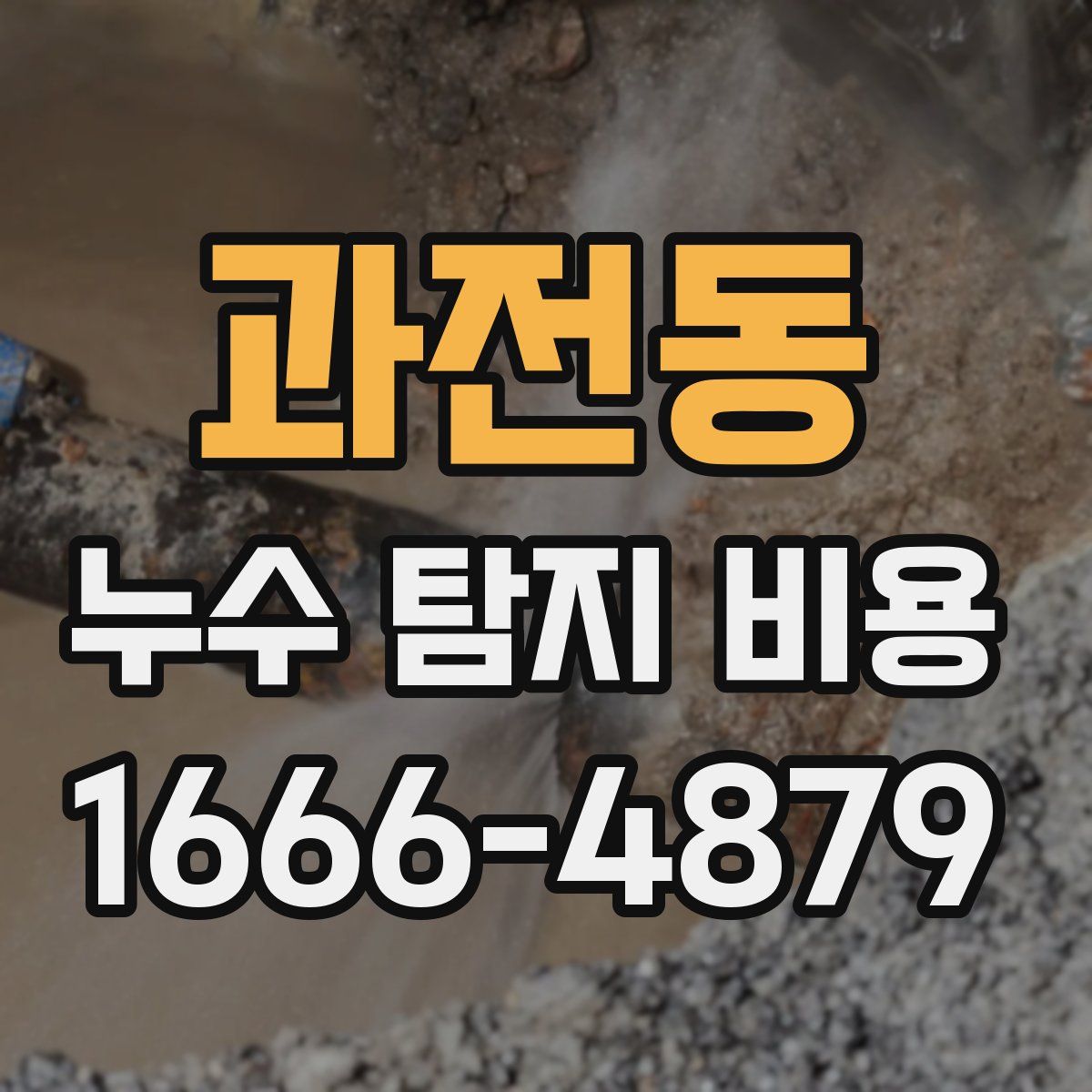 과전동 누수 탐지 비용