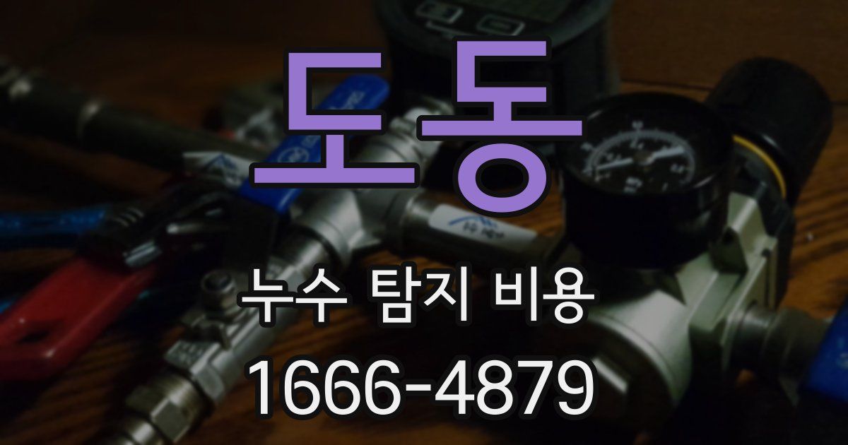 도동 누수 탐지 비용