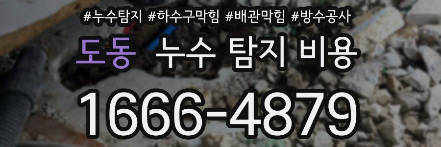도동 누수 탐지 비용
