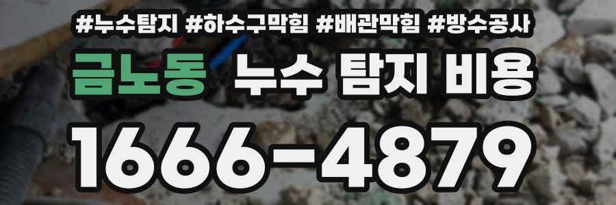 금노동 누수 탐지 비용