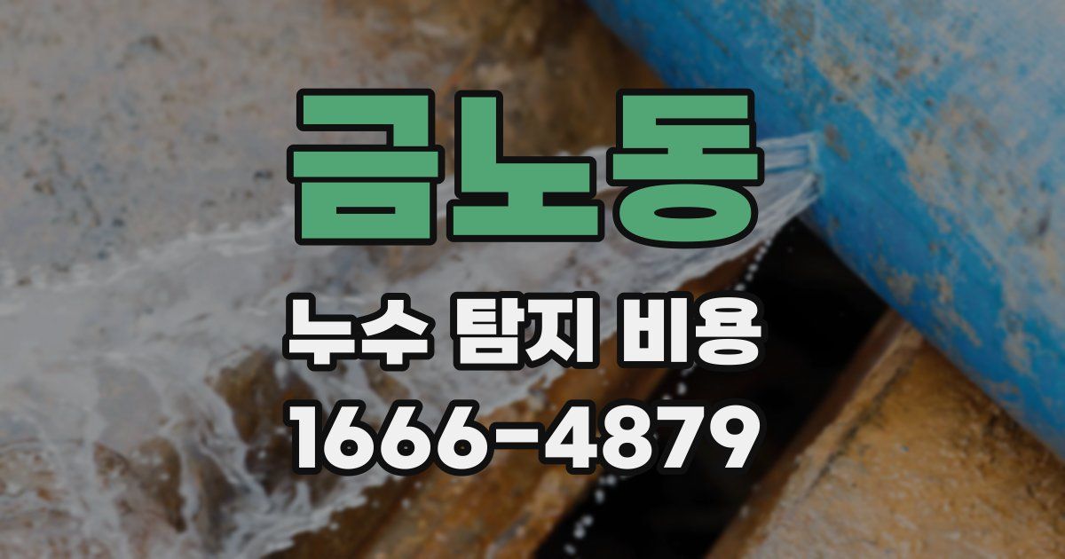금노동 누수 탐지 비용