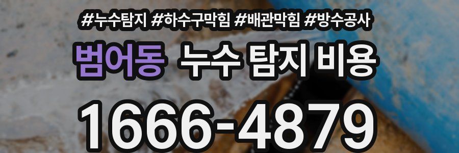 범어동 누수 탐지 비용