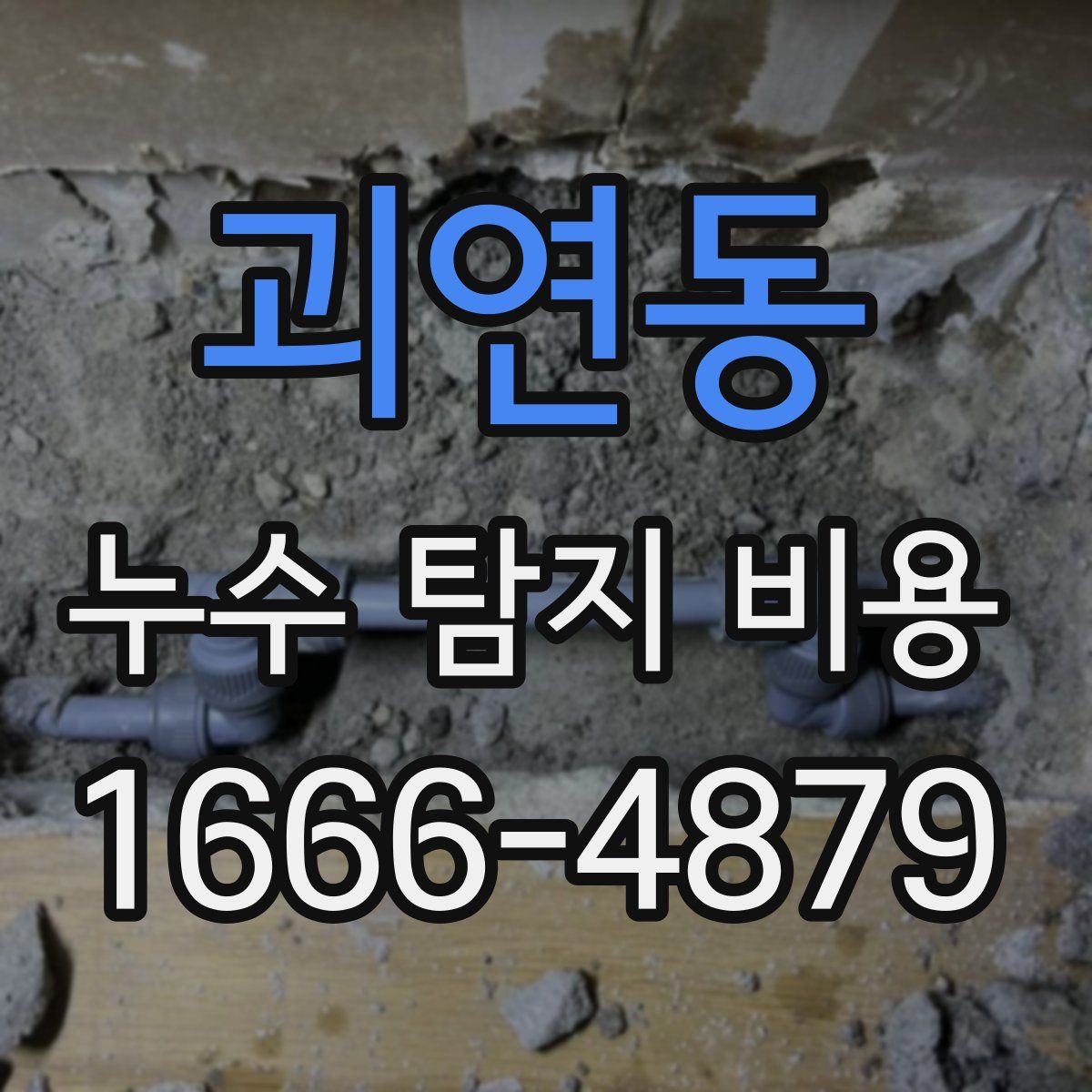 괴연동 누수 탐지 비용