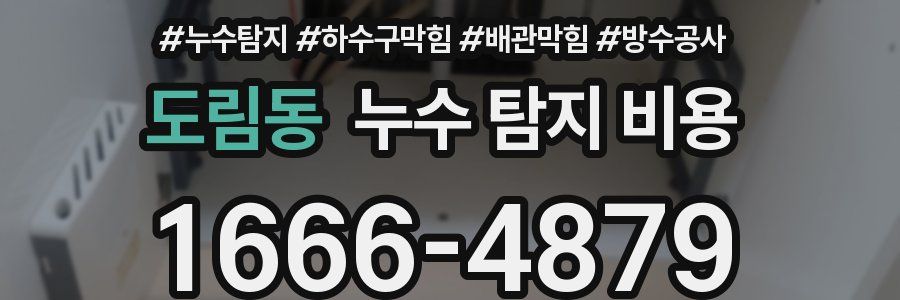 도림동 누수 탐지 비용