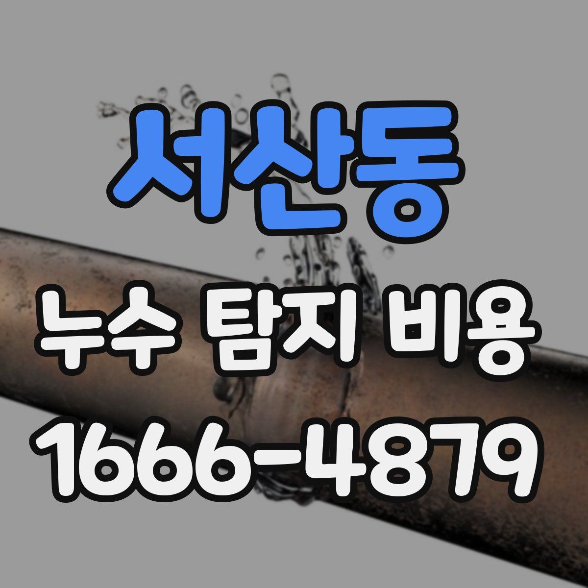서산동 누수 탐지 비용