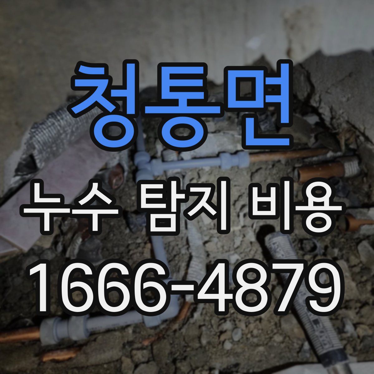 청통면 누수 탐지 비용