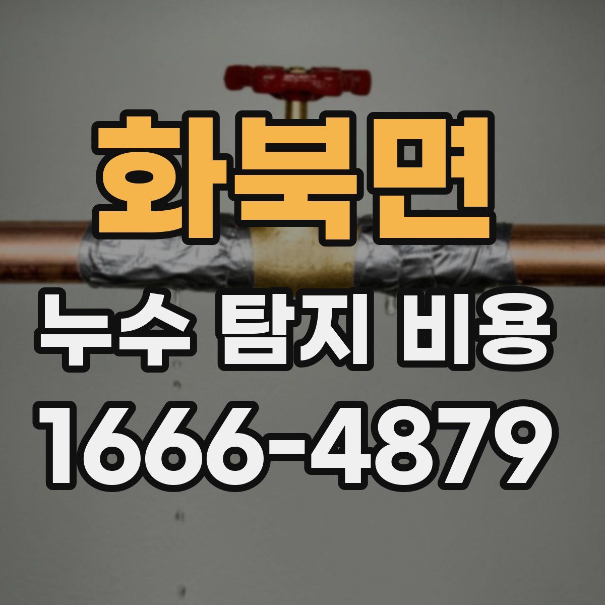 화북면 누수 탐지 비용