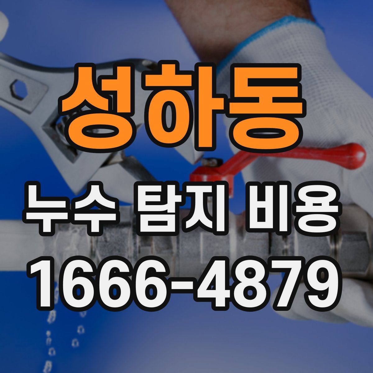 성하동 누수 탐지 비용