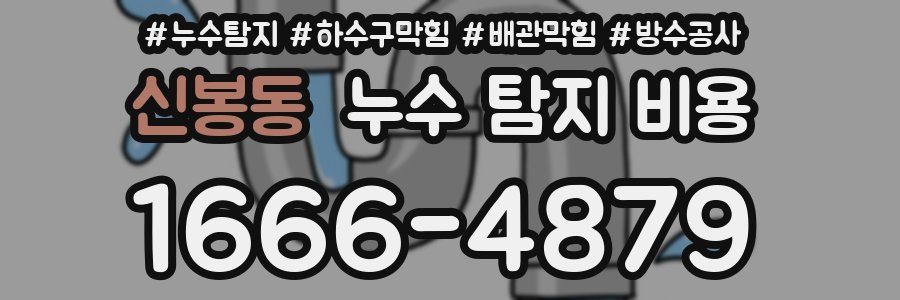 신봉동 누수 탐지 비용