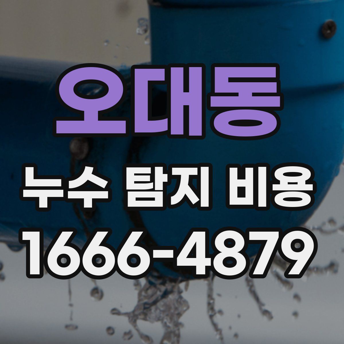 오대동 누수 탐지 비용