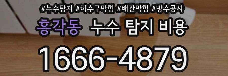흥각동 누수 탐지 비용