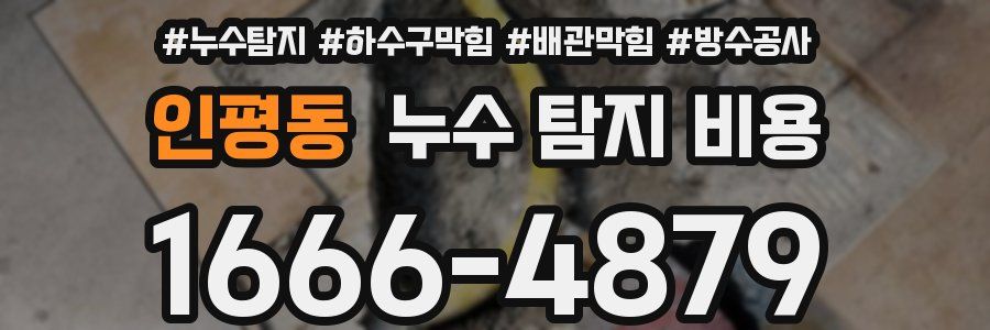인평동 누수 탐지 비용