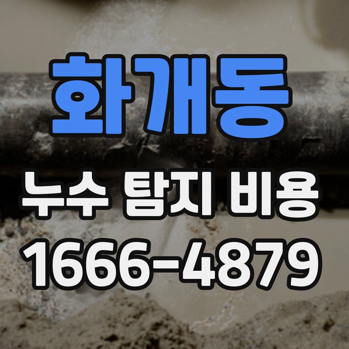 화개동 누수 탐지 비용