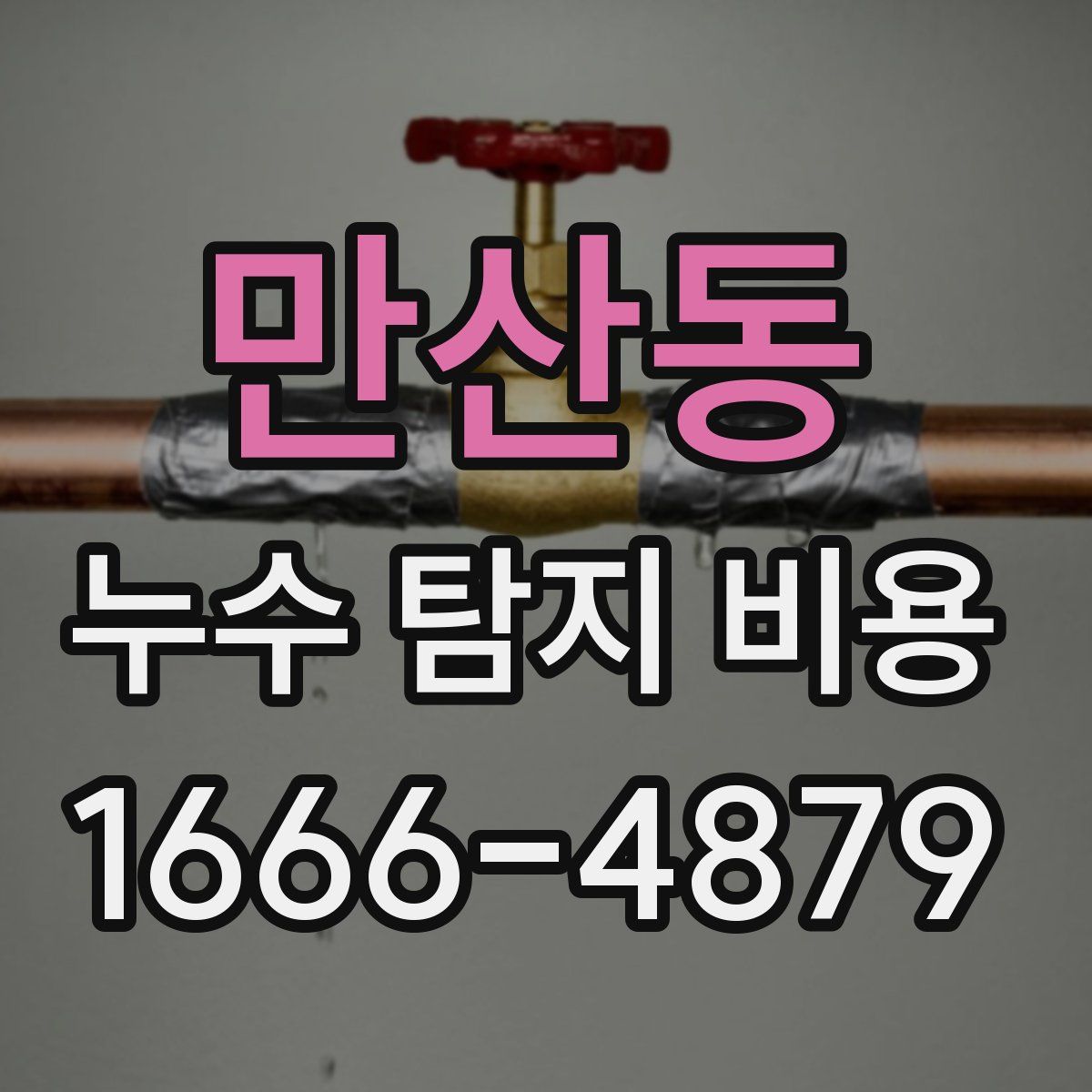 만산동 누수 탐지 비용