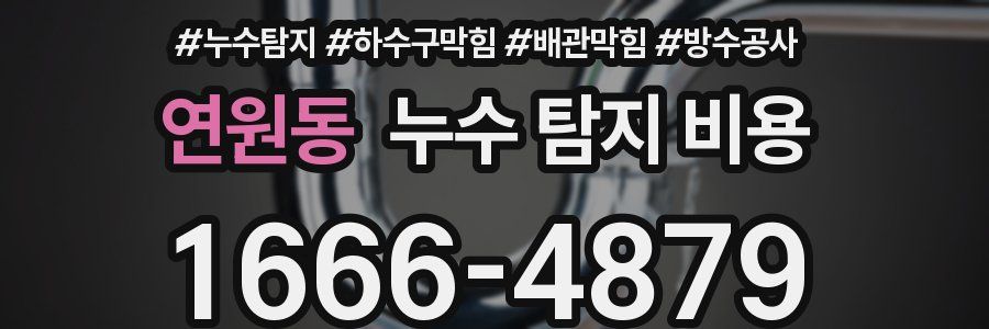 연원동 누수 탐지 비용