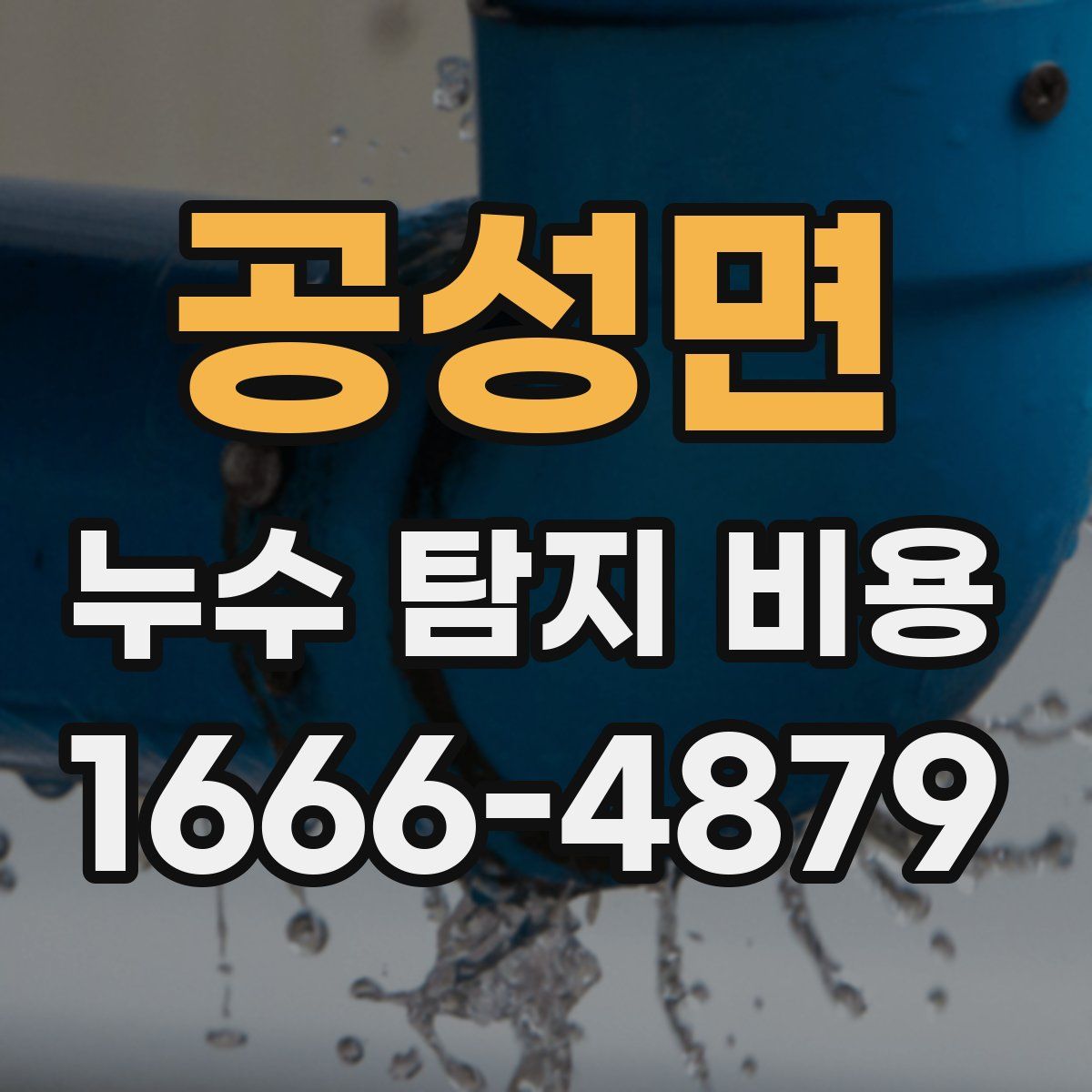 공성면 누수 탐지 비용