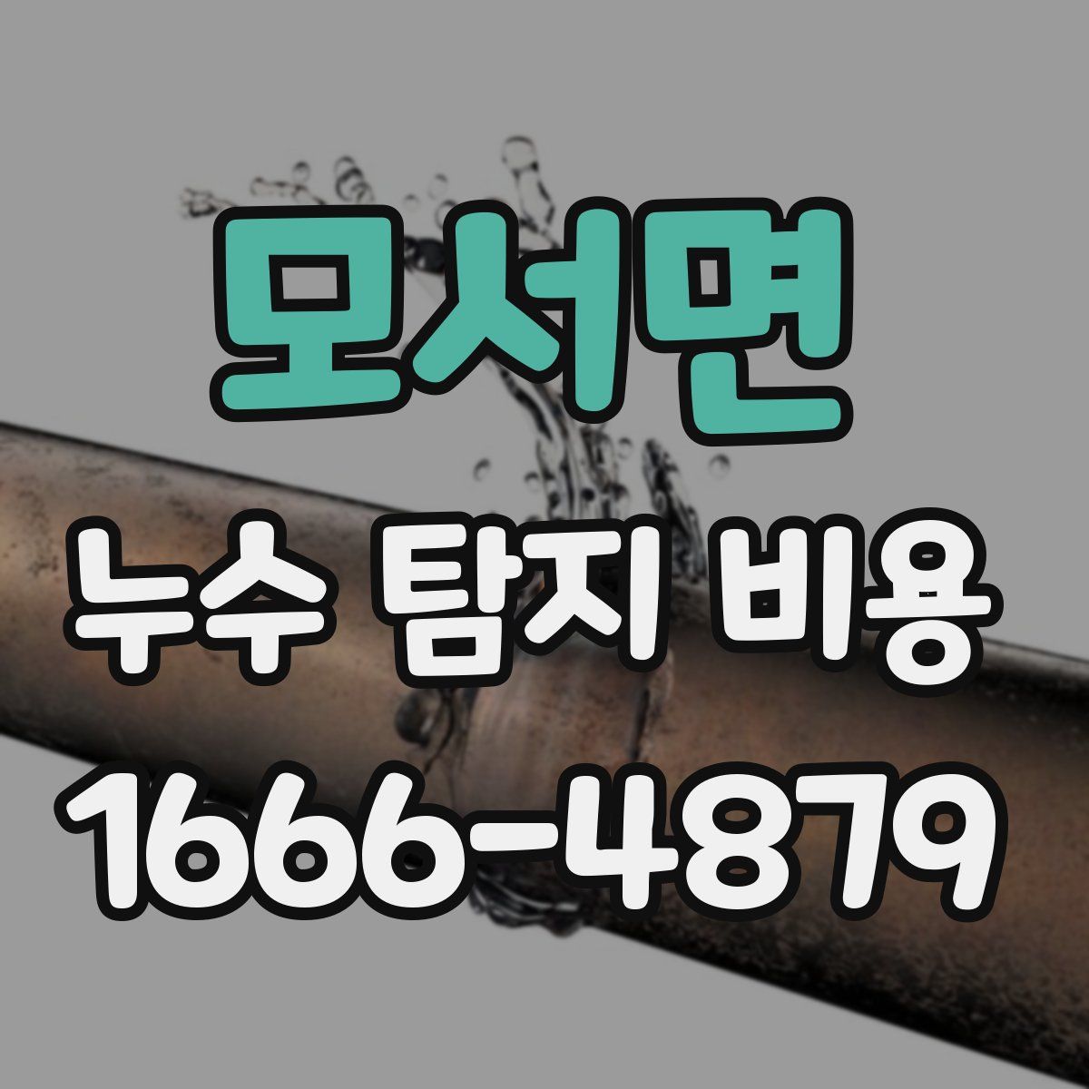모서면 누수 탐지 비용
