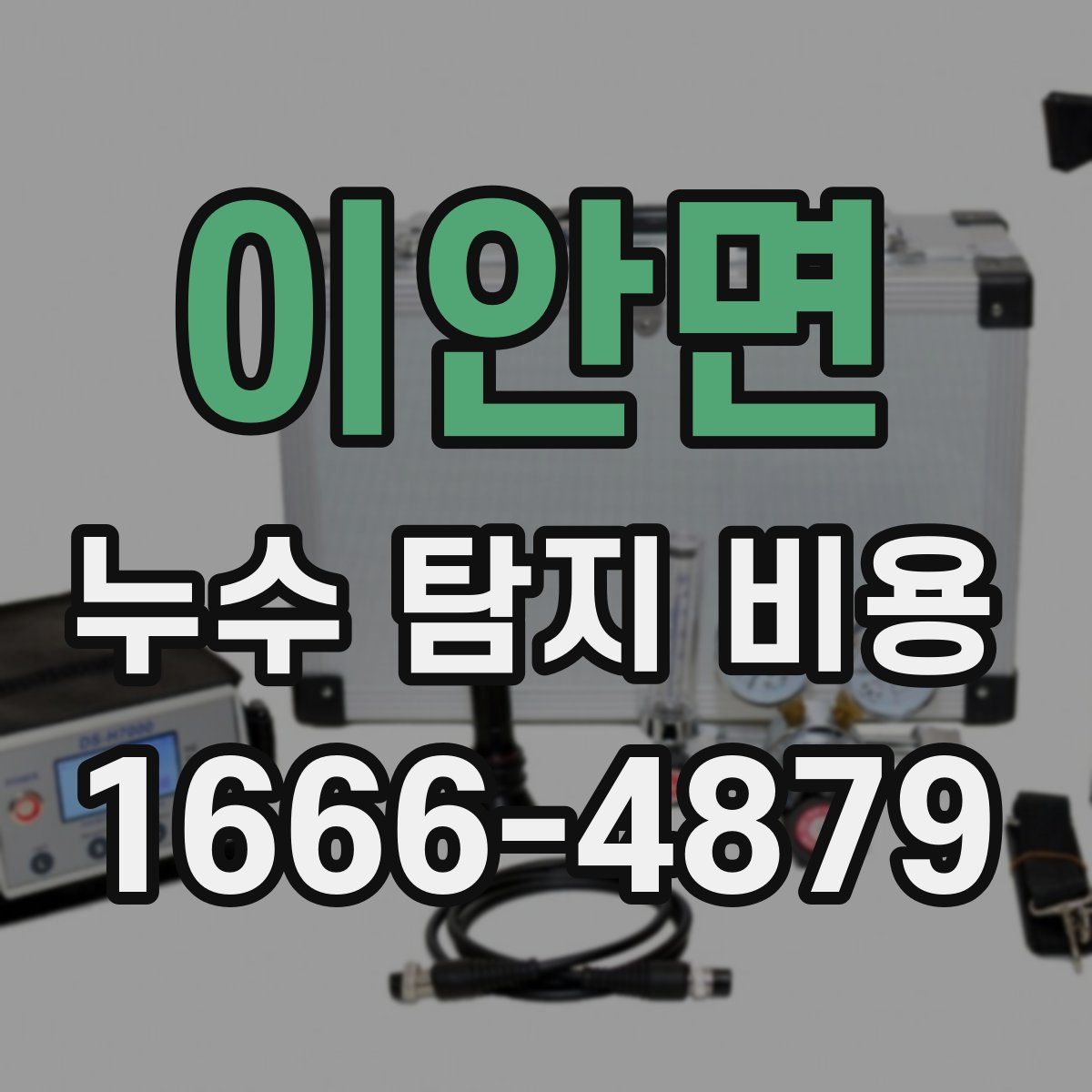이안면 누수 탐지 비용